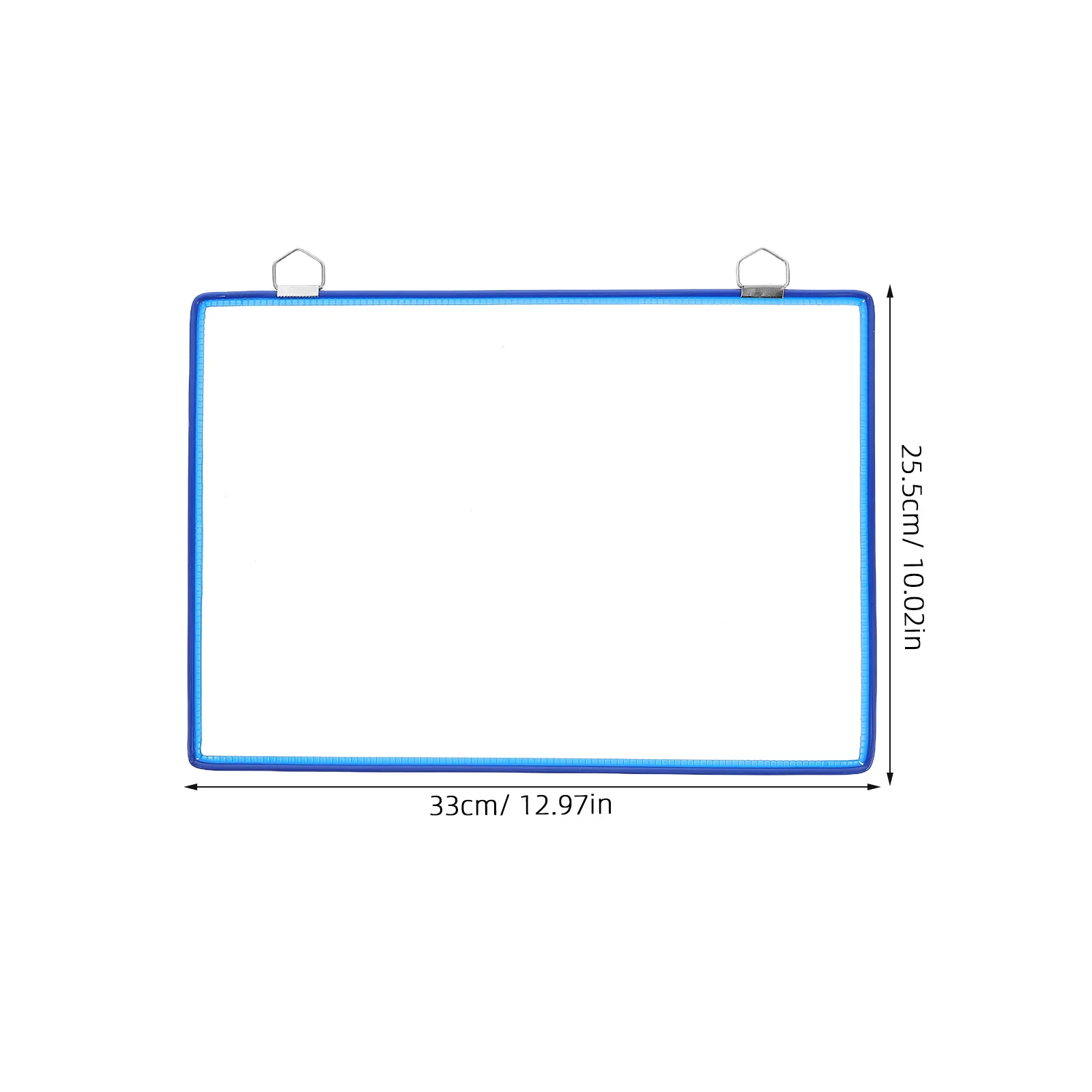 Dual Hook Hanging File Organizer Clear Window Pouch Wall Mounted Document Storage Bag for Office School Home Organization Use