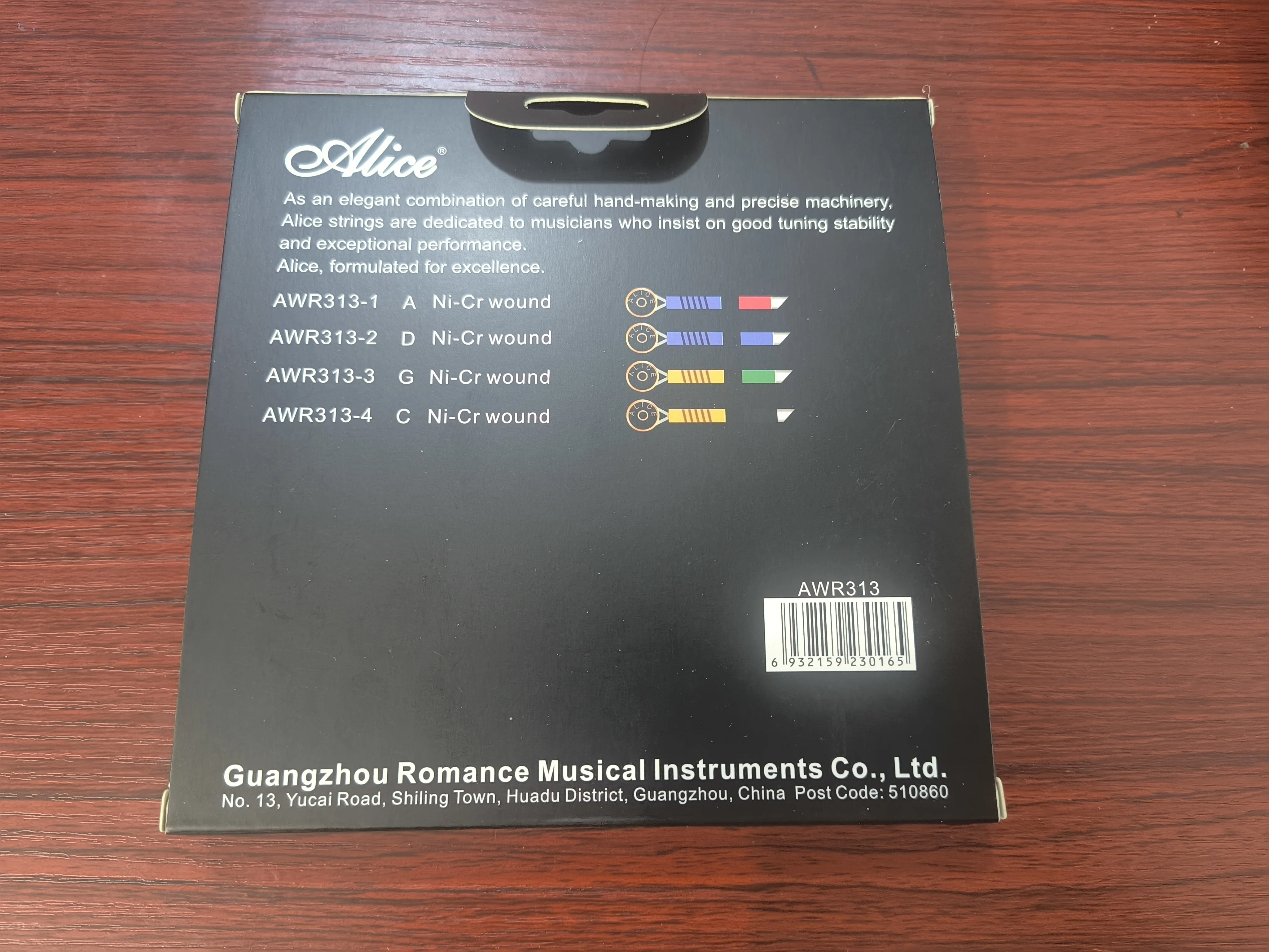 Alice Original 4/4 CELLO Strings AWR313 High-Carbon Steel Core and Steel Rope Core Ni-Cr Winding Middle Tension