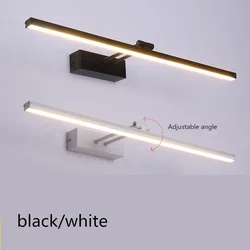 Espejos de baño para tocador, lámpara de espejo de luz led impermeable para maquillaje con luces, candelabros de pared