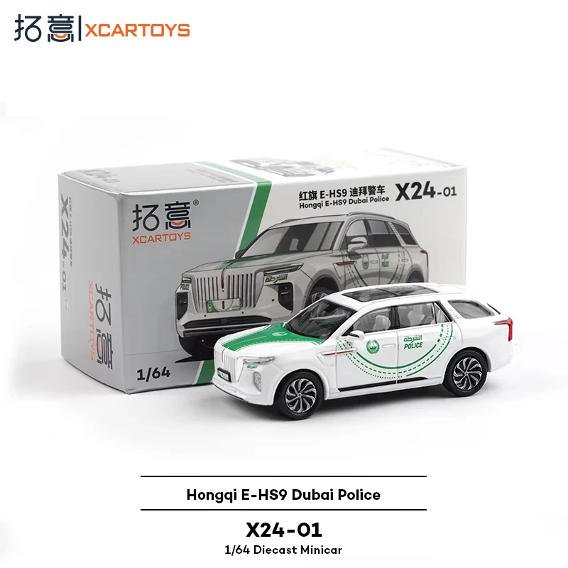 

Модель автомобиля XCARTOYS X24-01 Red Flag E-HS9 Dubai Police Car из сплава, игрушка