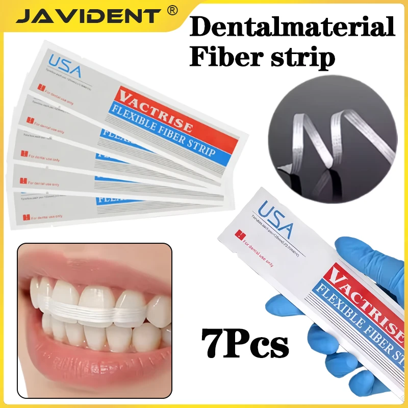 7Pcs Dental Flexible Fiber Strip Glass Splint Light Cure Composite Resin Bonding Adhesive Braided Sticks Orthodontic Retainer