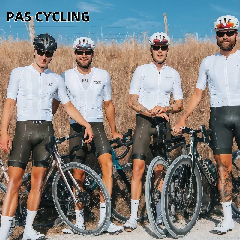 

PAS Cycling sport suit set short sleeved men's cycling jersey breathable cycling bib sports shirt summer quick drying clothes MX