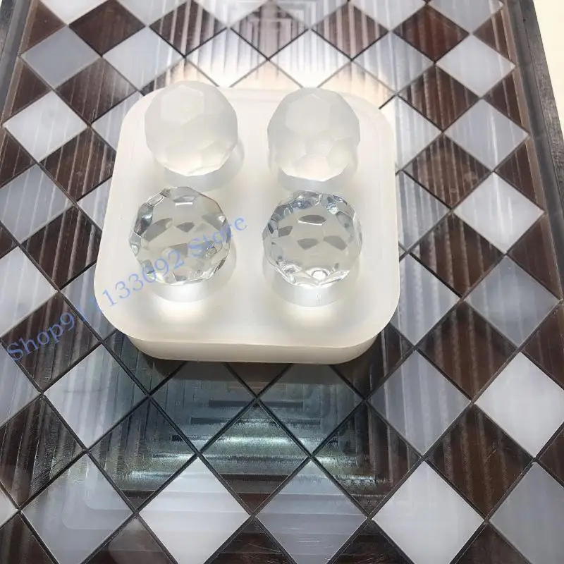 

H9ED Зеркальная сферическая плесень круглый силиконовый домашний плесень подходит для ремесел для смолы DIY