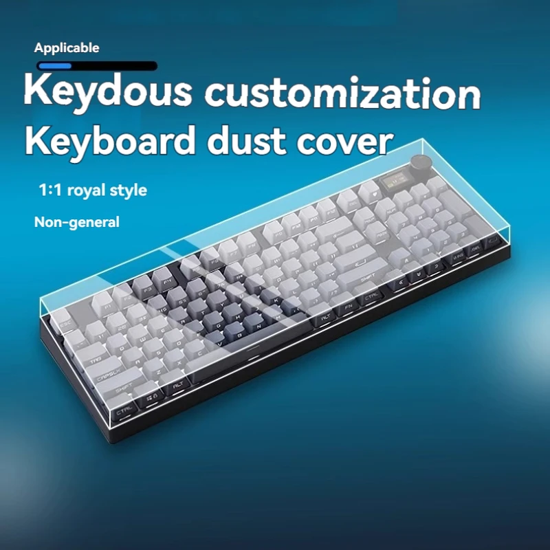 Keydous Mechanical Keyboard Dust Cover NJ68/68pro/NJ80/NJ87/87pro/NJ98 Acrylic Transparent Waterproof Keyboard Protective Cover