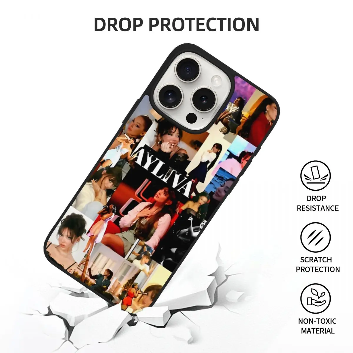 For iPhone 15 Pro Ayliva German Singer Case Funny TPU Soft Cover Phone Case