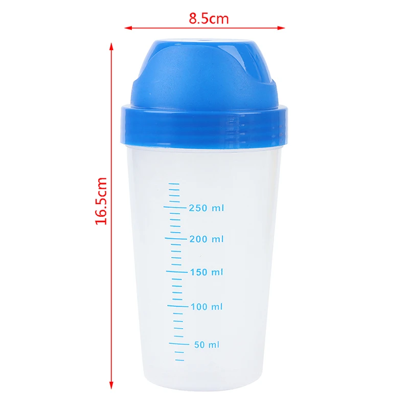 Bottiglia Shaker da 300ml bottiglia di miscelazione in polvere proteica per frappè creativo tazza di agitazione materiale PP nuovo di zecca e di alta qualità 1 pz