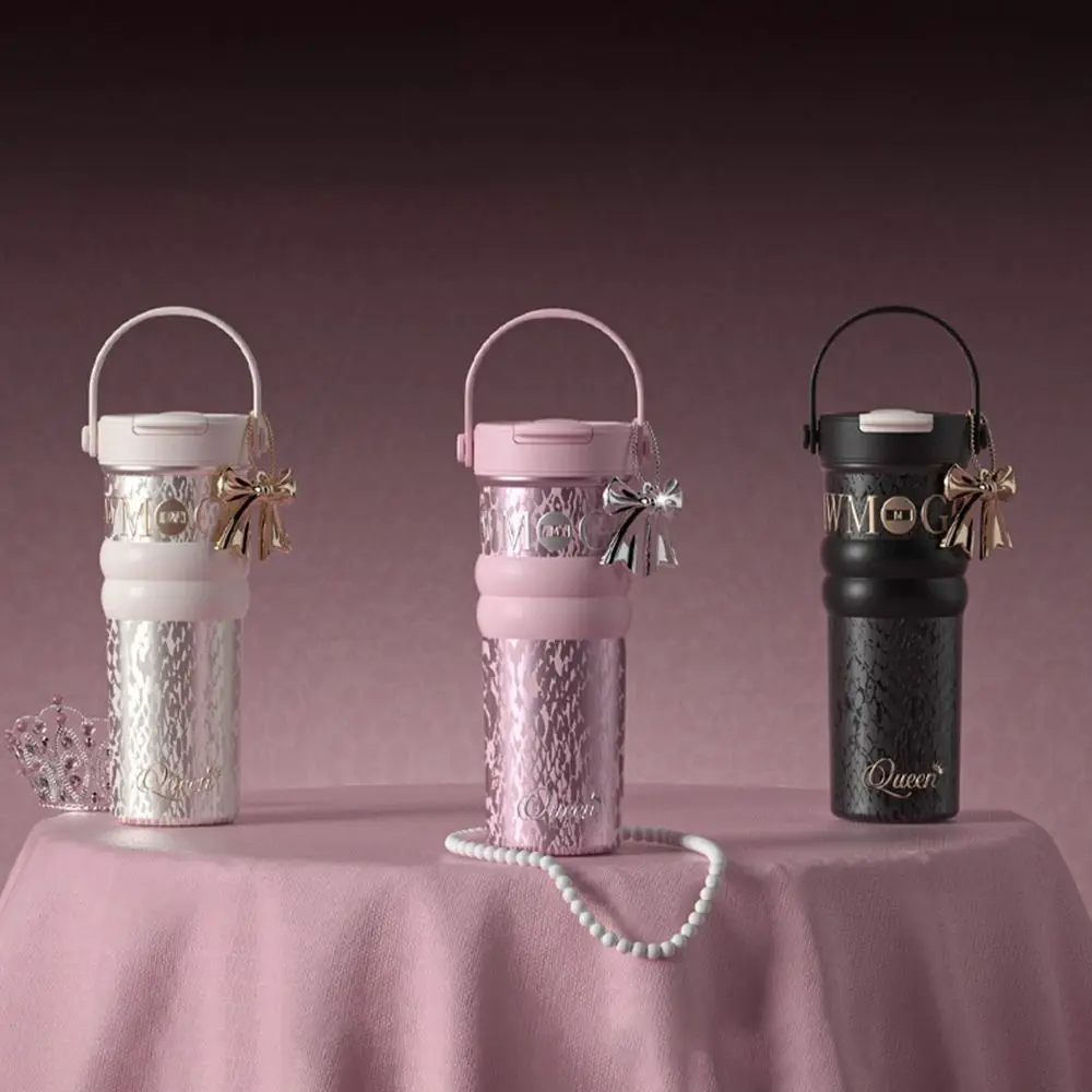 680 مللي كوب قهوة مطلي بالسيراميك عازل أو تبريد SUS316 كوب معزول من الفولاذ المقاوم للصدأ مع حبل رفع عالي السعة