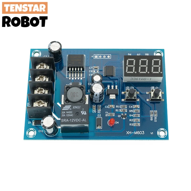 XH-M603 Charging Control Module Digital LED Display Storage Lithium Battery Charger Control Switch Protection Board 12-24V