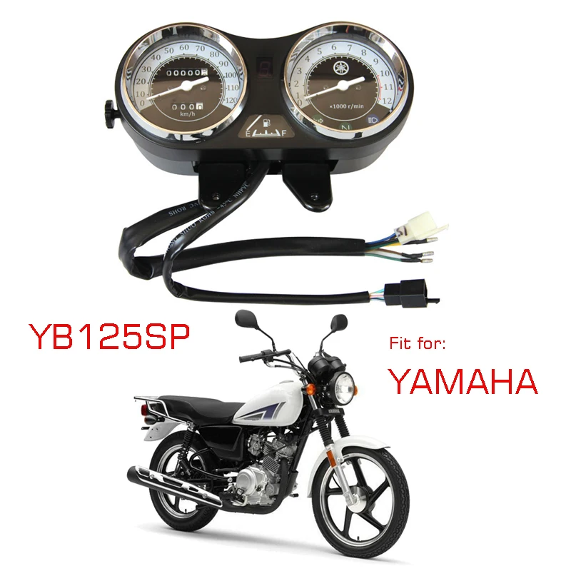 

Motorcycle Speedometer Complete for Jianshe Yamaha YBR125 JYM125 YB125SP SP125 Tachometer Instrument Speed Meter Clock