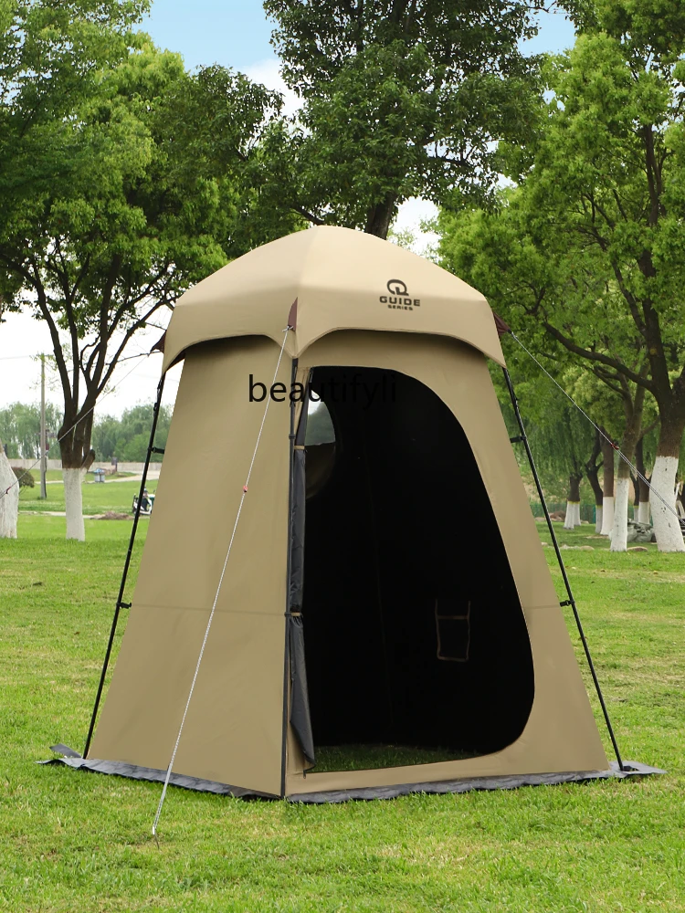 Full Shading Outdoor Bath Tent Warm Mobile Toilet Portable Outdoor Tent