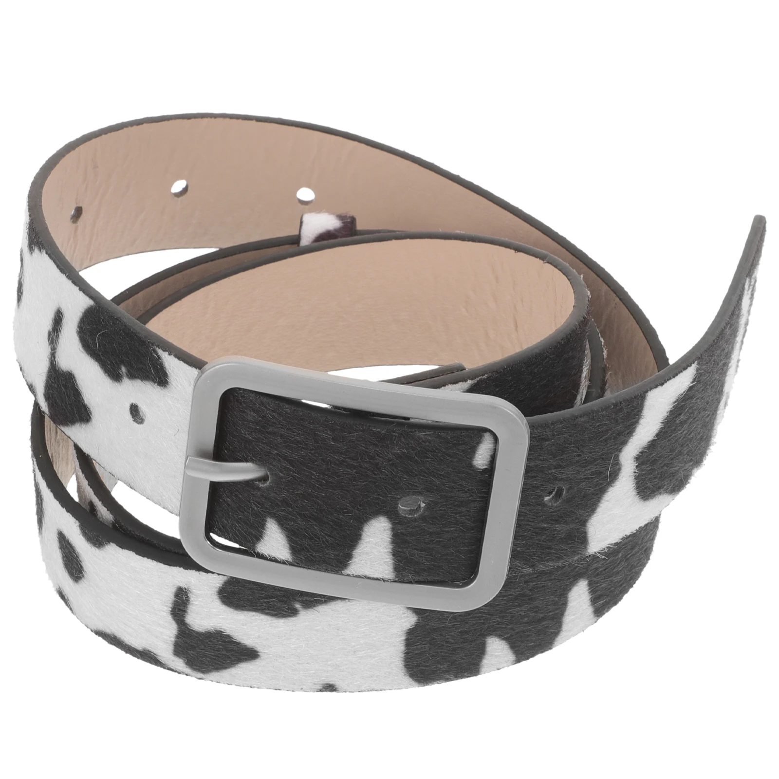 

Leopard Print Belts for Women Cows Pattern Adjustable PU Girdle Decorative Female Waist Belts Fashionable