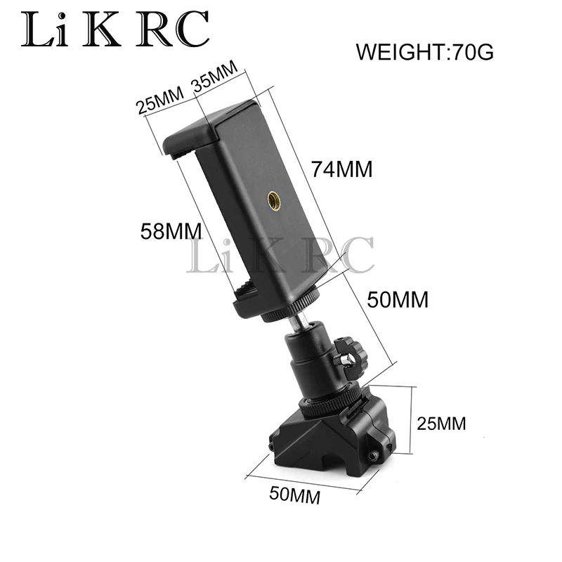 

Держатель для телефона, зажим, кронштейн, кронштейн, подставка для телефона, передатчик, пульт дистанционного управления 1/8 1/10, запчасти для радиоуправляемых автомобилей, лодок