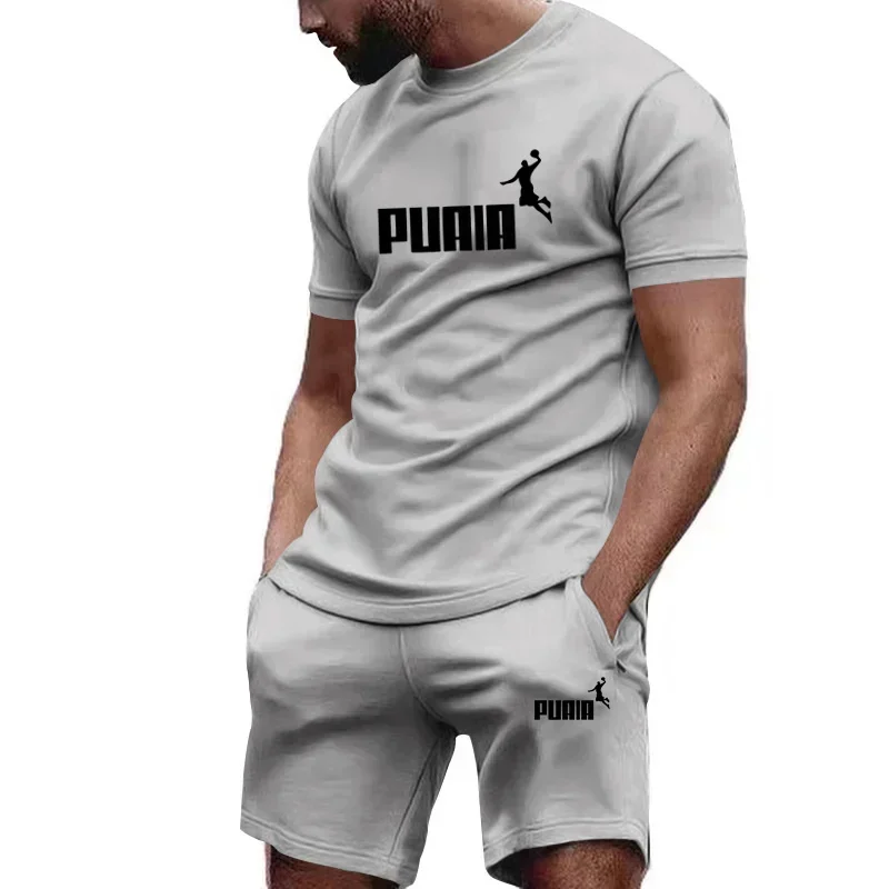 Sommer männer Sets Mode Trainingsanzug Männer Kurzarm T Shirts + Sport Shorts Anzug Männer Casual Männer Kleidung Herren jogger Sets S-4XL