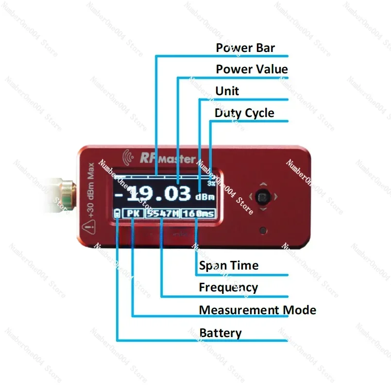 NEW BEE FLY RF MASTER Portable, Wide Frequency Tester, Power Meter, Attenuator