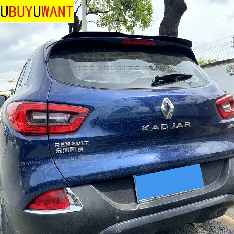 High Quality Roof Lip Spoiler For 2016-2019 RENAULT KADJAR Hatchback Rear Spoiler ABS Gloosy Black Car Tail Wing Decoration