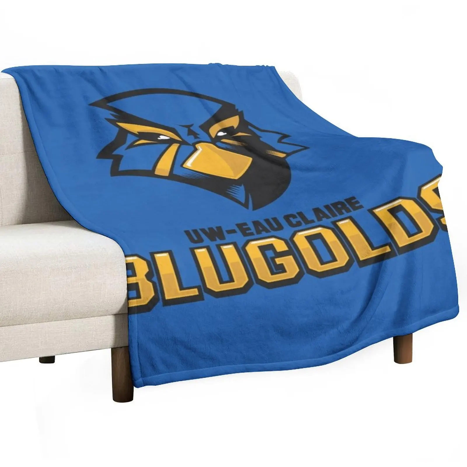 

University of WisconsinaEau Claire Throw Blanket Portable Lightweight Blanket for Travel Camping