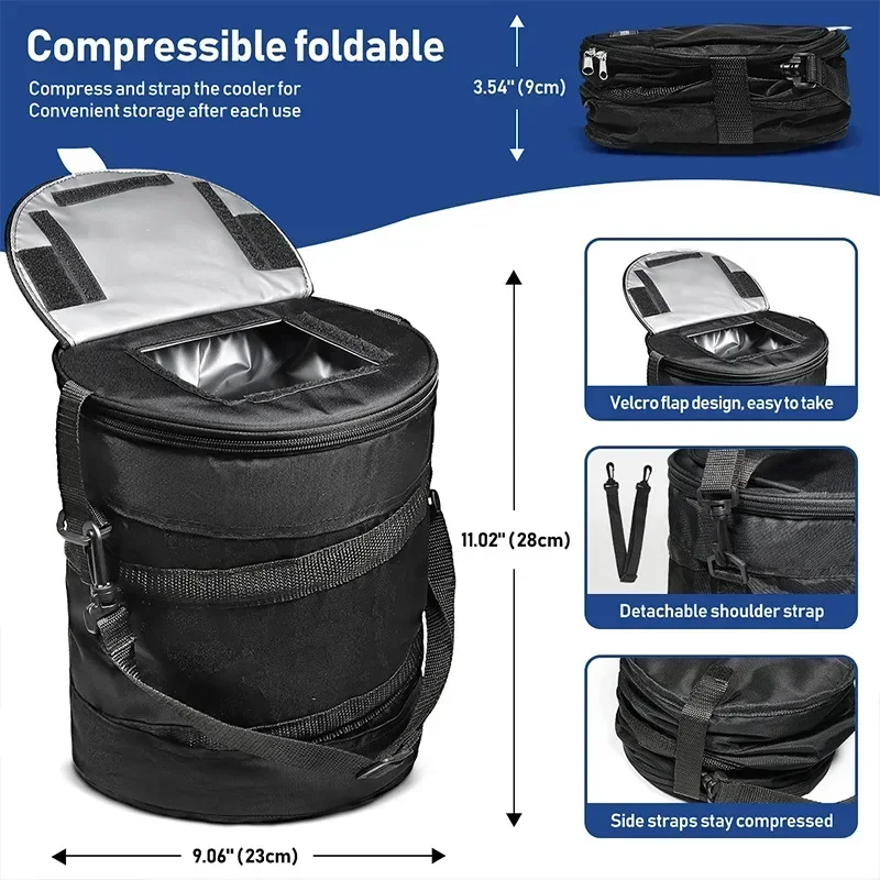 PGM Golf Compressed Ice Bag for Outdoor Sports Large Capacity Beverages Food Portable Waterproof Insulation Bag CP003