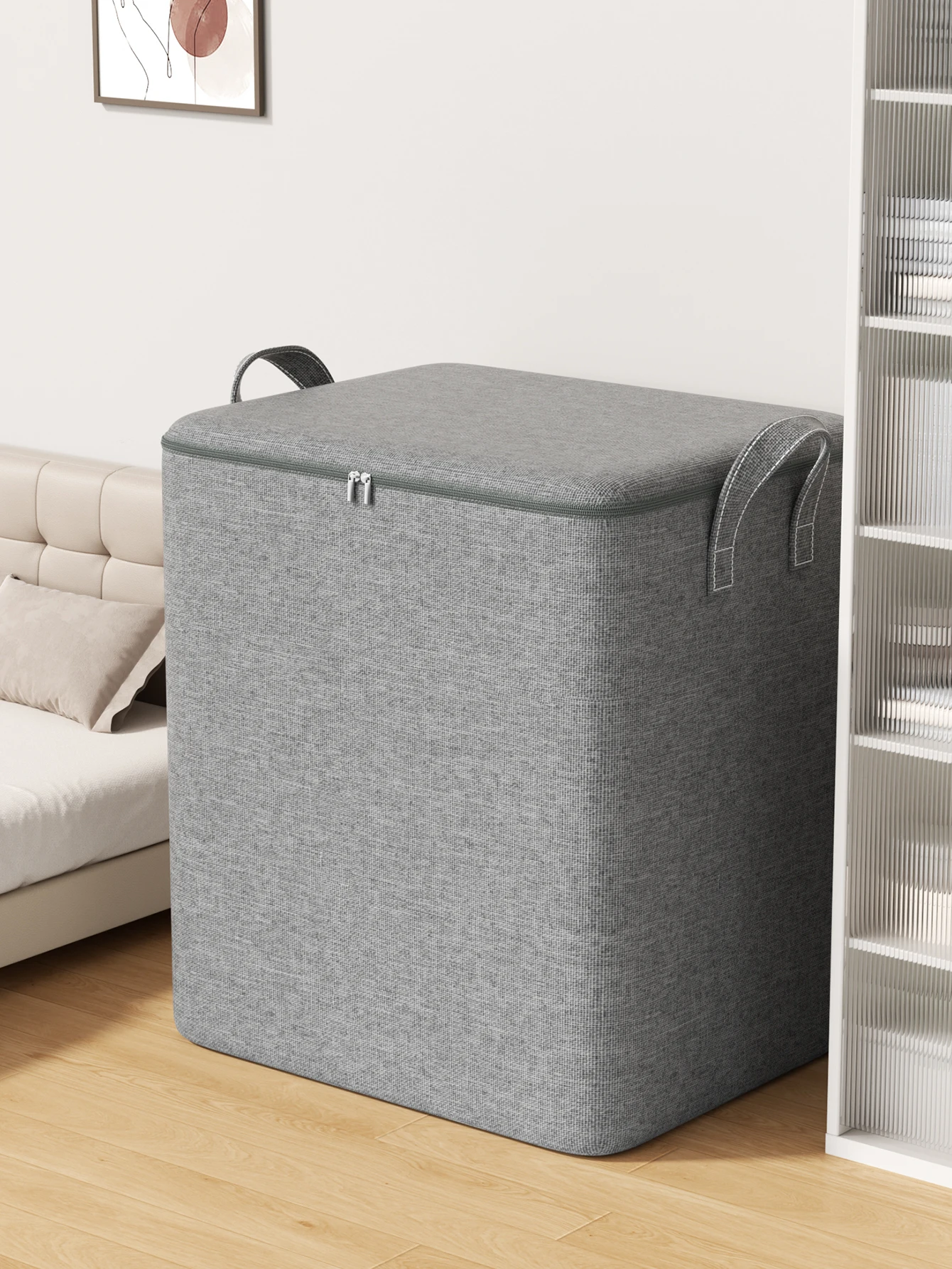 قطعة واحدة من حقيبة تخزين الملابس القابلة للطي، حقيبة تغليف متحركة ذات سعة كبيرة، لحاف، بطانية، حقيبة مقاومة للغبار، منظم خزانة الملابس