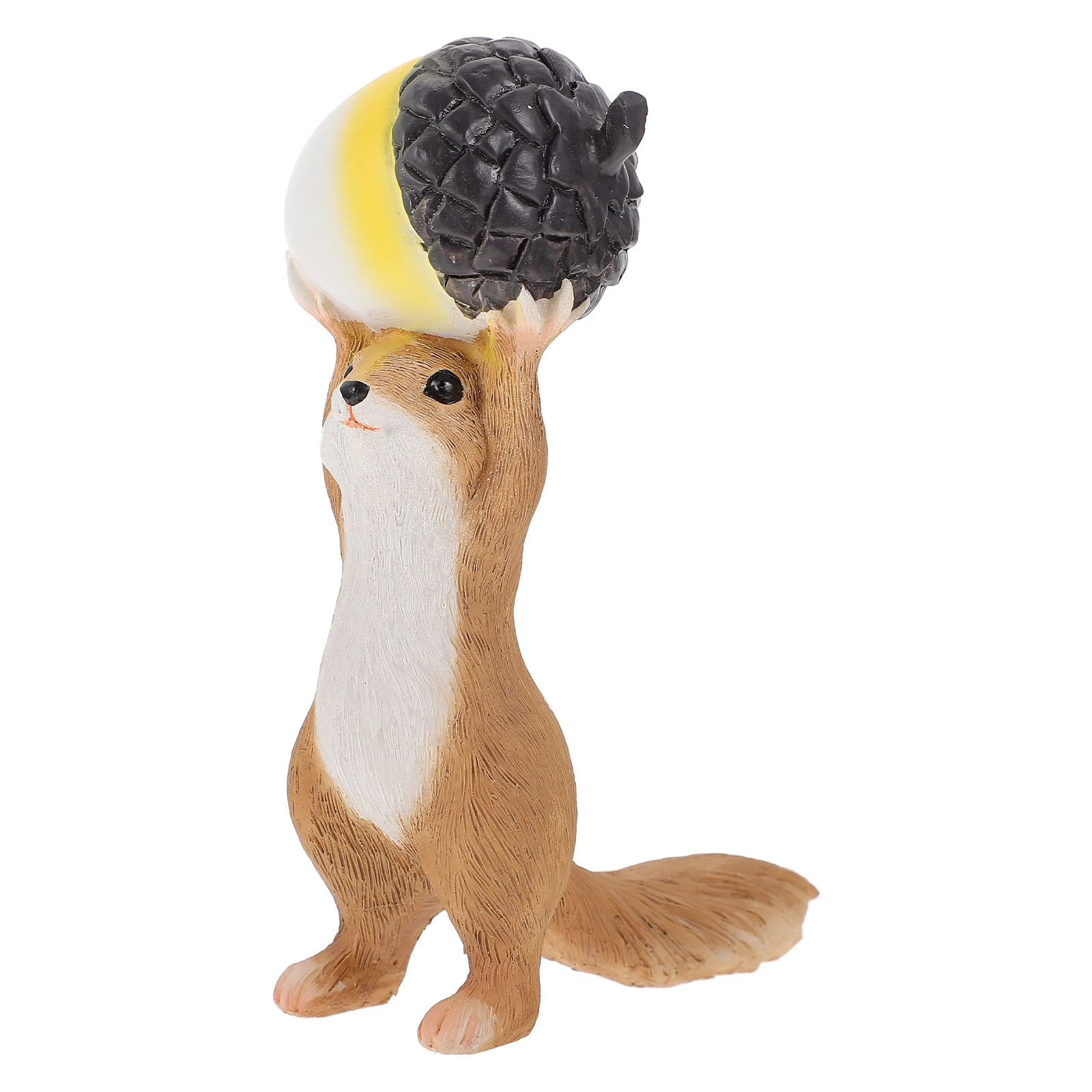 

1Pcs Little Squirrel Ornament Resin Durable Indoor Outdoor Decoration Vivid Garden Home Decor Statue Little Squirrel Ornament