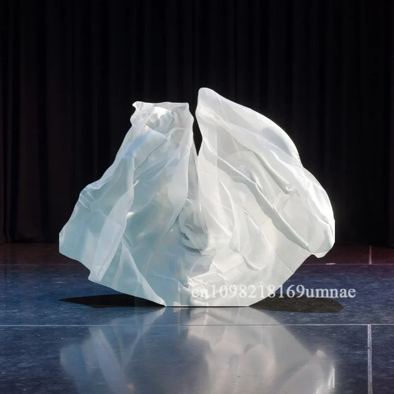 Belly Dance Silk Veil Natural 100% Silk Handmade Polishing Custom Gradient Shawl Performance Scarf Handmade Adult Women