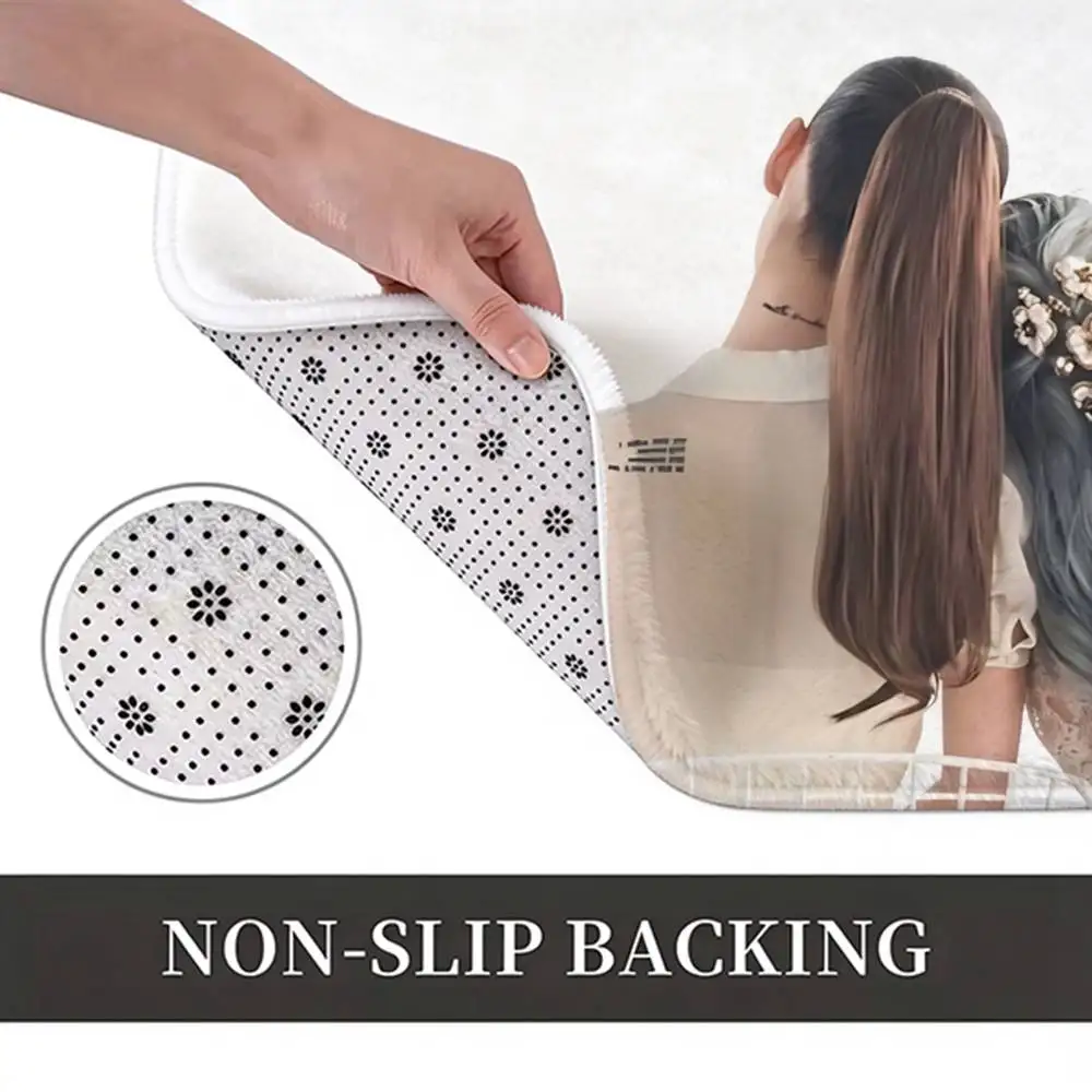 E-Eternal Sunshine Tour A-Ariana Grande Home Decor Short Plush Floor Mat, Non-Slip & Easy to Clean for Multi Doorways
