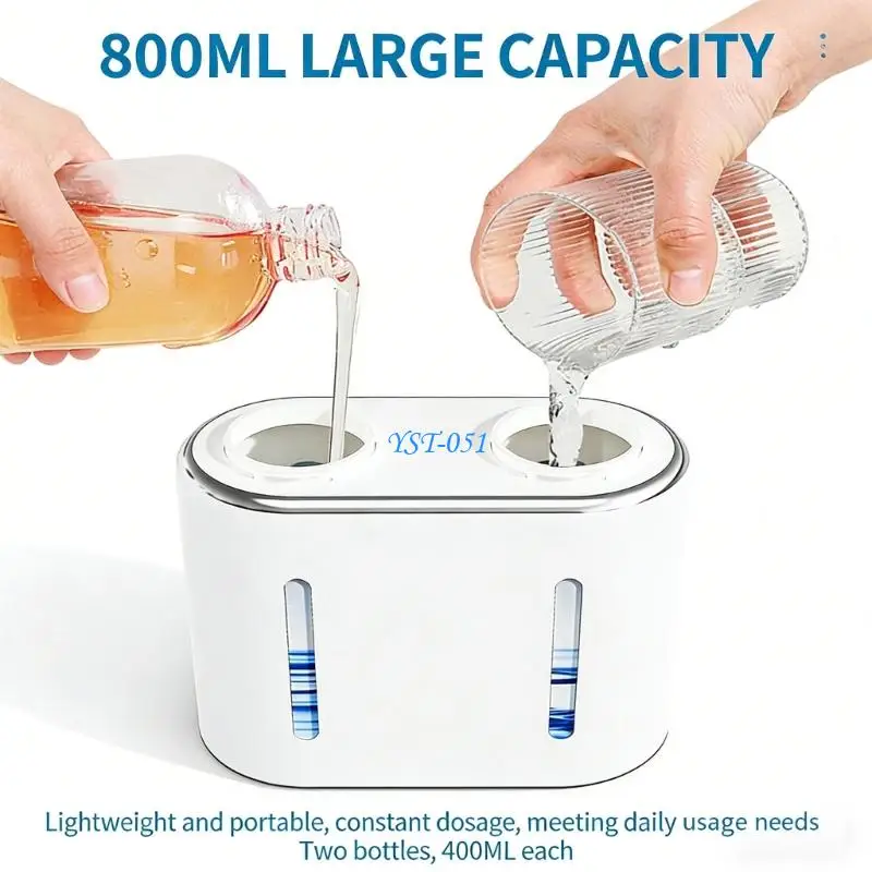 

E15A Intelligent double Outlet Soap Dispenser Operations Per Perfect For Busy Homes