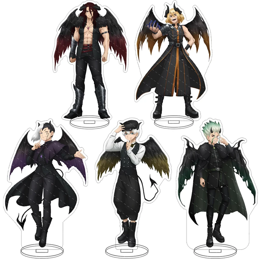 Figura de Anime de 16 CM, Dr.STONE, Estilo Demonio, Asagiri Gen, Ishigami Senku, Shishio Tsukasa, Nanami Ryusui, Cos, Soporte Acrílico, Adornos, Regalo