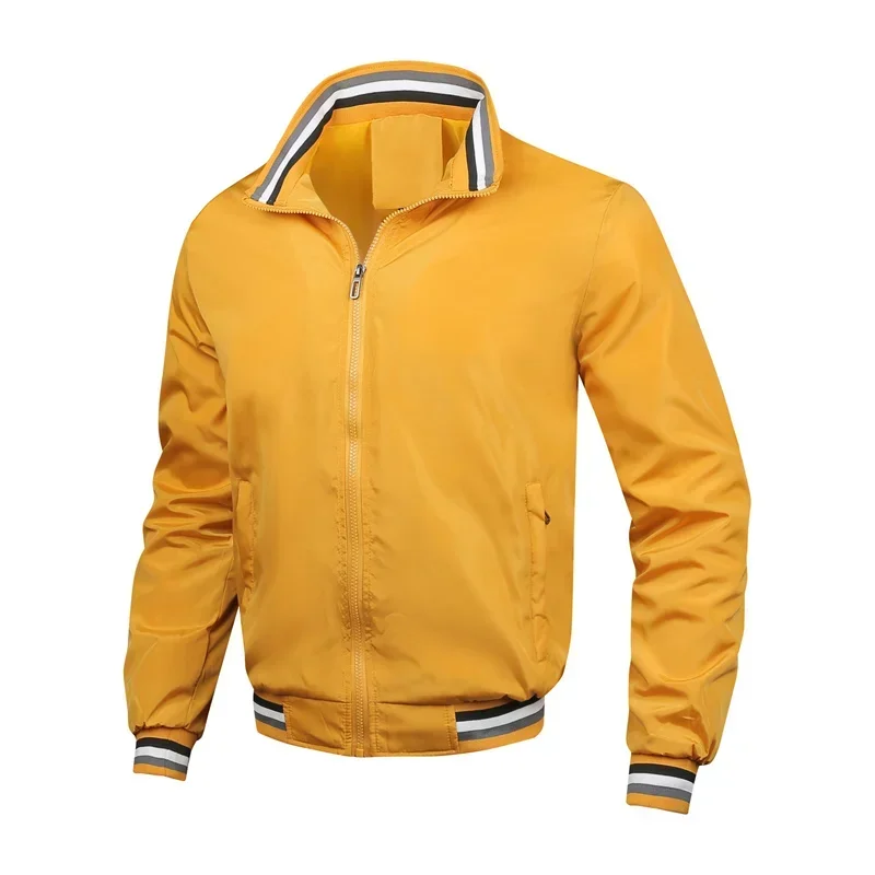 New 2024 Men\'s Jacket Zip Jacket Men\'s Casual Street Hip Hop Slim Bomber Jacket Men\'s Clothing Plus Size M-4XL