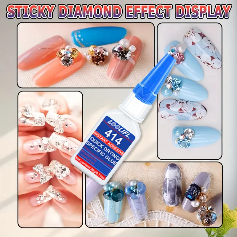 El gel de manicura transparente fuerte y duradero, un conjunto completo de pegamento incoloro impermeable y rentable, un solo tubo y un conjunto de bricolaje, un adhesivo profesional, adecuado para las tabletas de mani