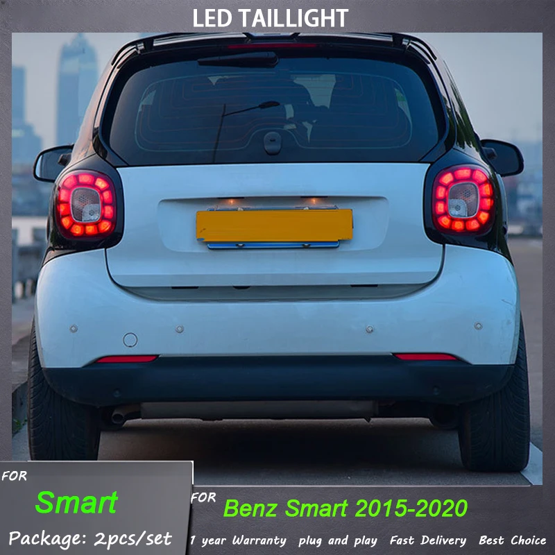 LED Tail Light For Benz SMART W453 2015-2020 Direct Replacement Car Rear Lamp Assembly Tools Automotive Modification Accessories