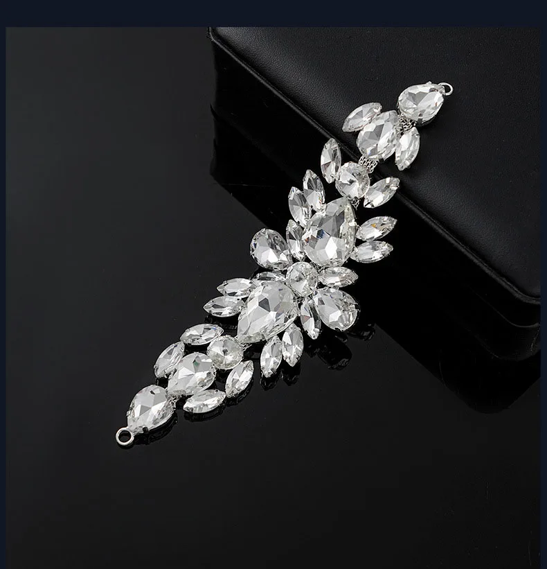 5 Stück Strass-Dekoration Kristall-Diamant-Accessoires für Taschen und Hüte DIY-Handwerk Hochzeits-Abendkleid Hochwertige Strass-Verzierung – Detail 3
