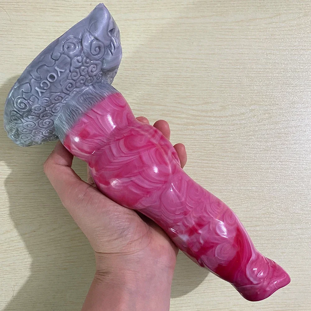 قضبان اصطناعية كبيرة من السيليكون قضيب حيواني واقعي ألعاب جنسية كبيرة شرجية للنساء جهاز استمناء لتدليك المهبل تحفيز متجر الجنس 18