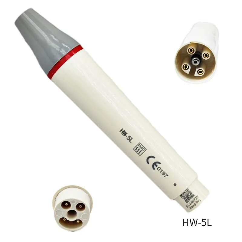 Professional Dentals Ultrasonics Scaler Handpiece Kit with Tips, Couplings & Hose Connectors for HW-3H HW-5L HD-7L HD-7H