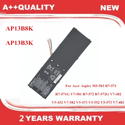 New AP13B8K AP13B3K Battery For Acer Aspire M5-583 R7-571 571G 572 572G  V5-452 473 552 573 V7-582 V7-481 V7-482 V7-581