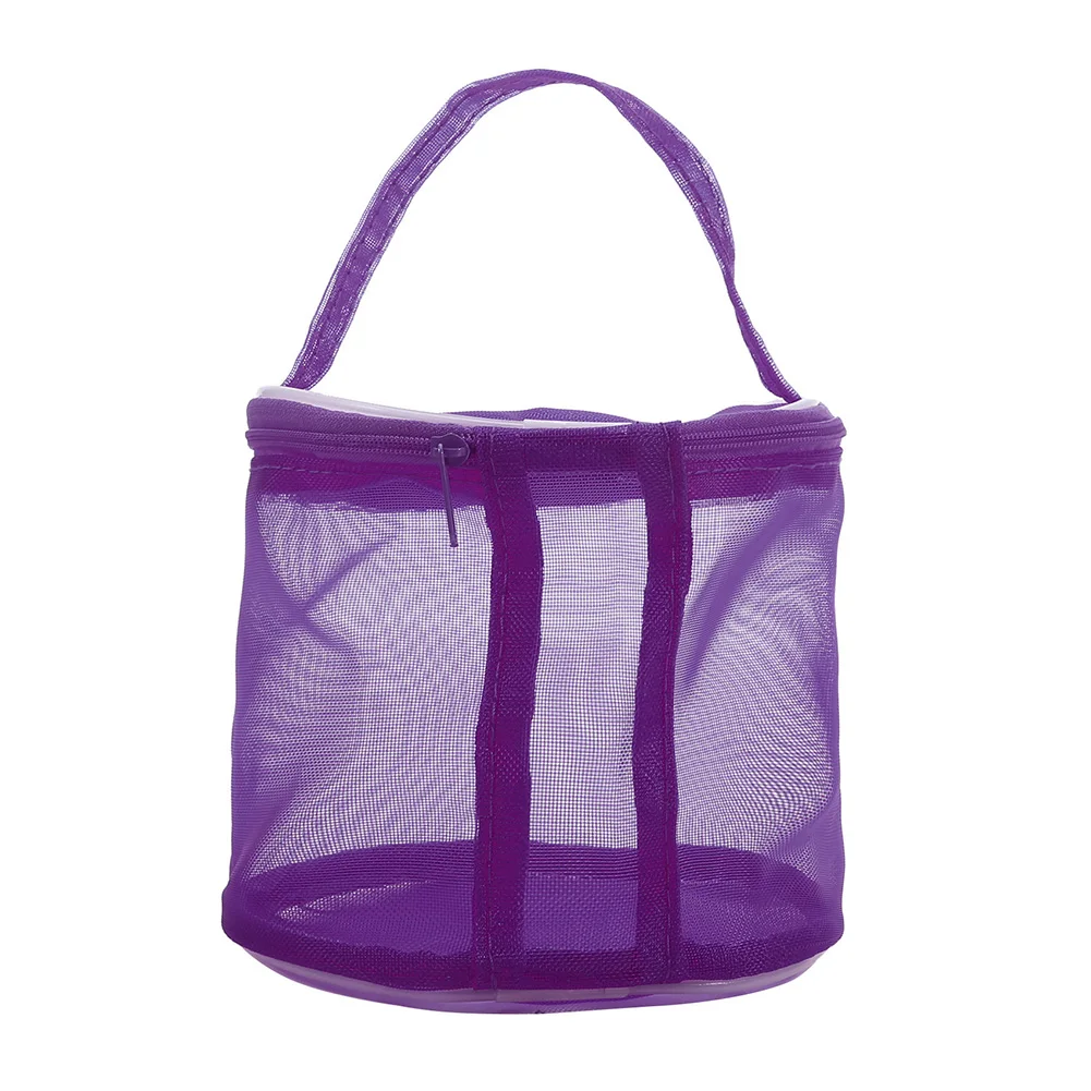 Wool Diy Hand Knitting Tool Storage Bag Spacious And Convenient Easy Access To Needles Hooks Scissors Purple/Rose