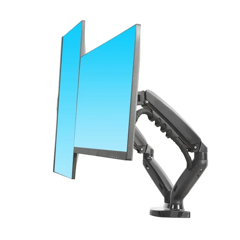 The product can be customized. Dual screen monitor bracket