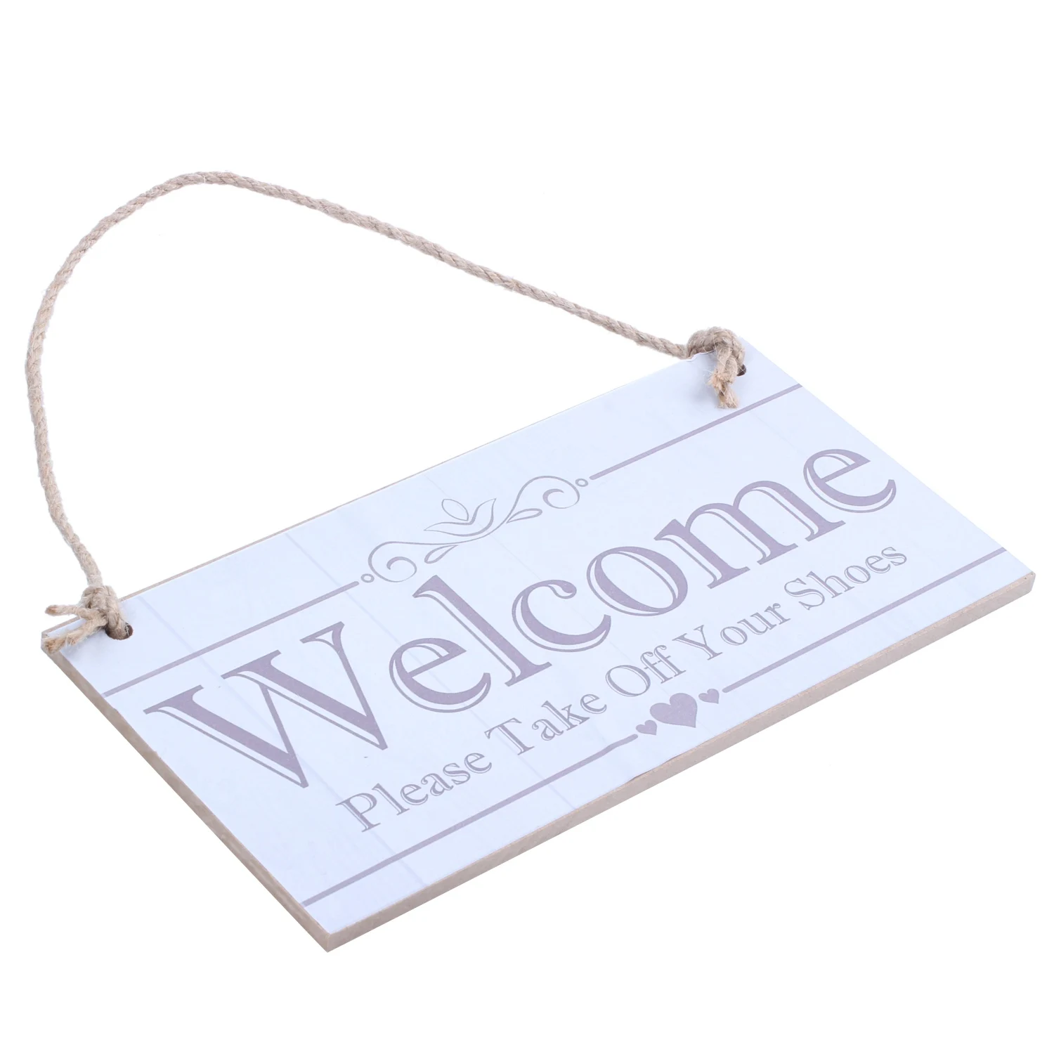 Welcome Please Take Off Your Shoes Hanging Plaque Sign House Porch Decor Gift