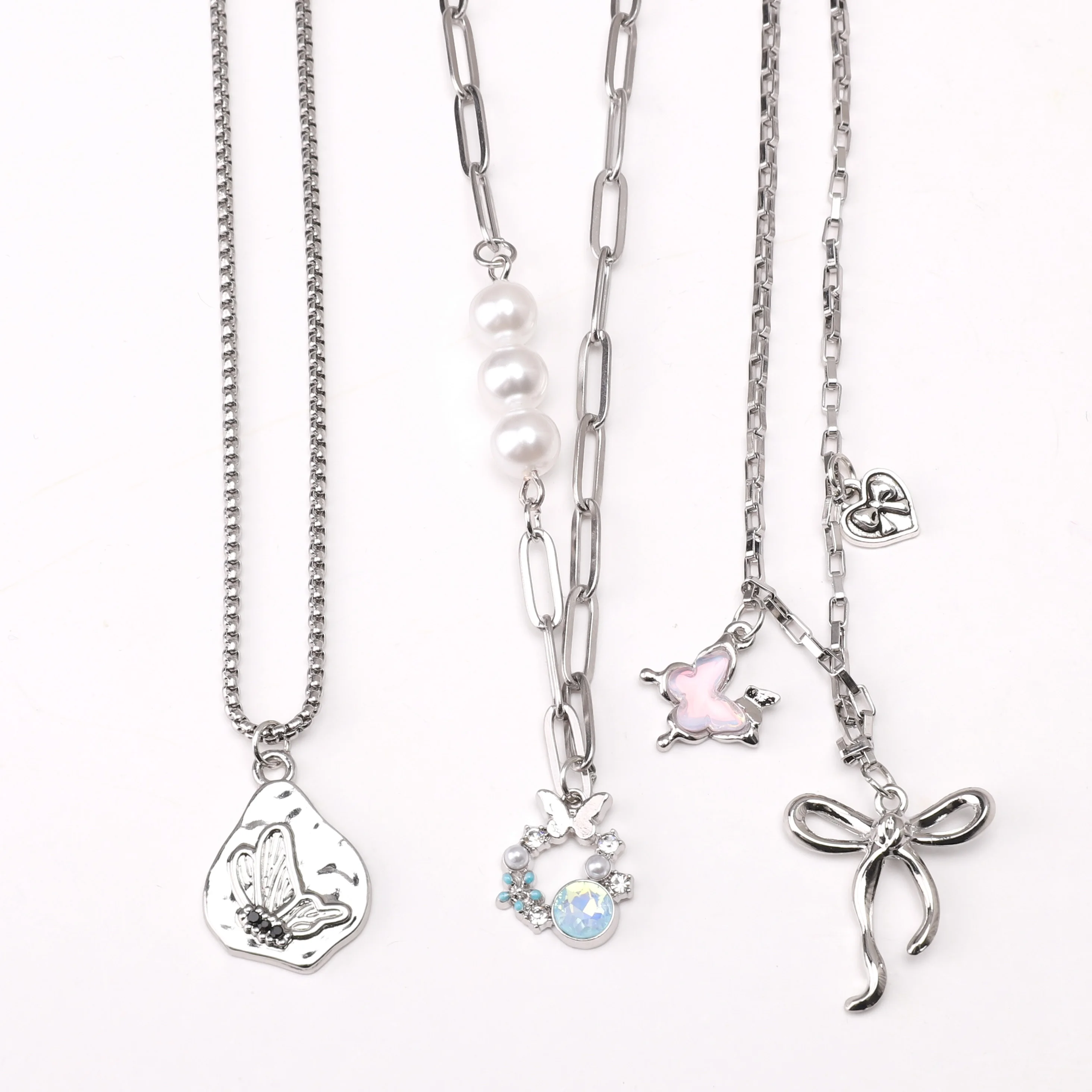 1 Meters/bag 15 Different Styles Of Stainless Steel Chains For Handmade DIY Necklace Anklet Chain Jewelry Making Accessories