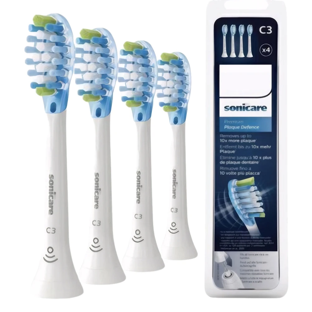 For Philips Sonicare C3 4 PCS Toothbrush Heads Replacement Toothbrush Heads Electric Toothbrush Head Plaque Defence