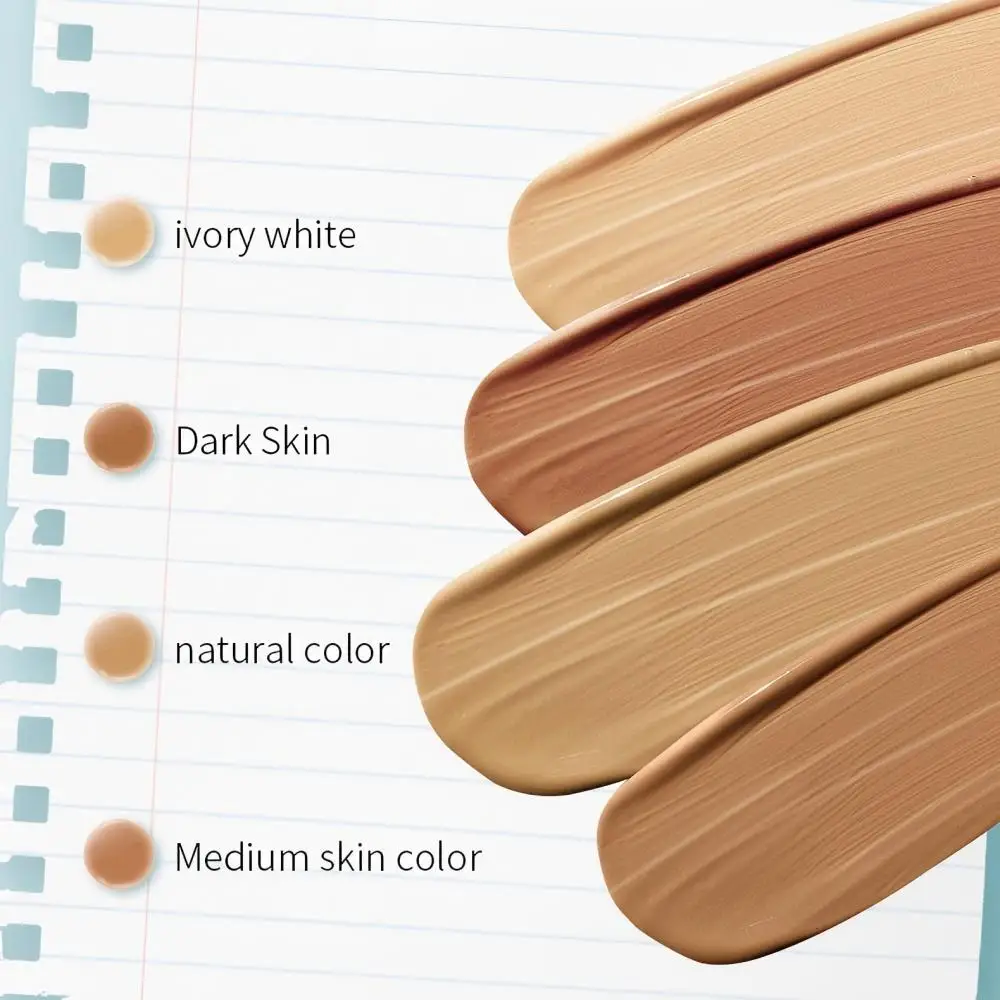 Life Girls 4 色のリキッドファンデーションフェイスコンシーラークリーム保湿ナチュラル肌の明るく長持ちしやすい塗布