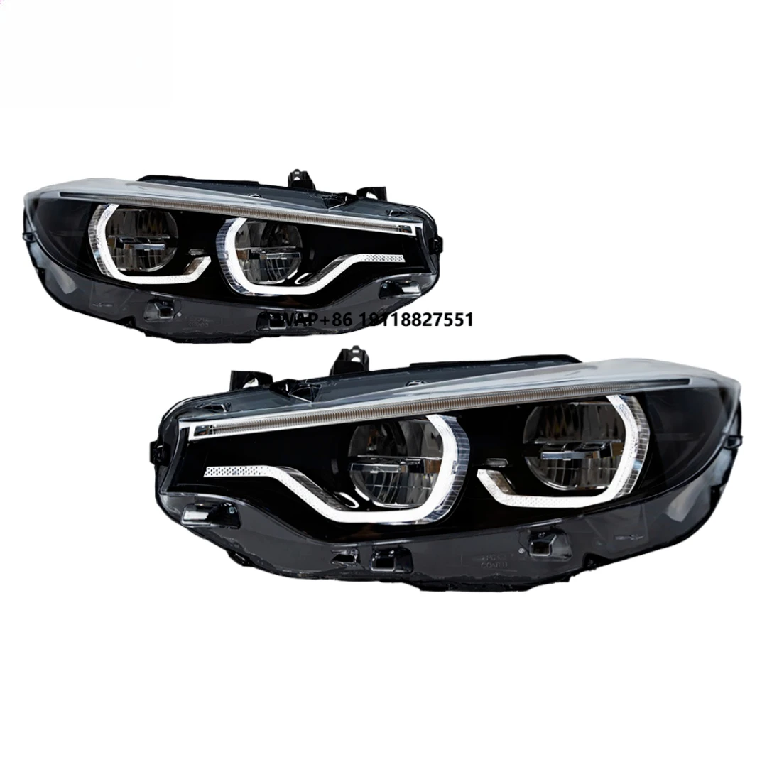 New 12V 6000K LED Headlights for 4 Series F32 M4 2013-2019 Turn Signal DRL Automotive Head Lamps