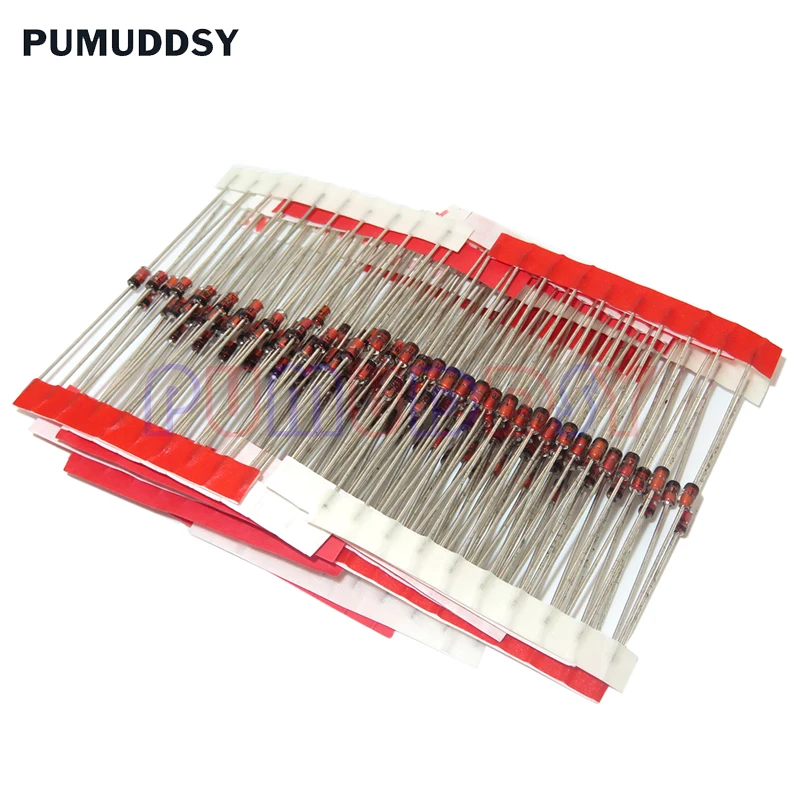 150PCS 1W Zener Diode Kit DO-41 PUMUDDSY 15values*10PCS 3V-30V Component Diy Kit Steady Pressure Tube KIT