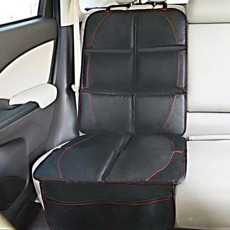 Car Seat Protector Cover Leather Child Safety Rear Backseat Pad Mat ISOFIX Interface Protection Blanket Cushion For Kids