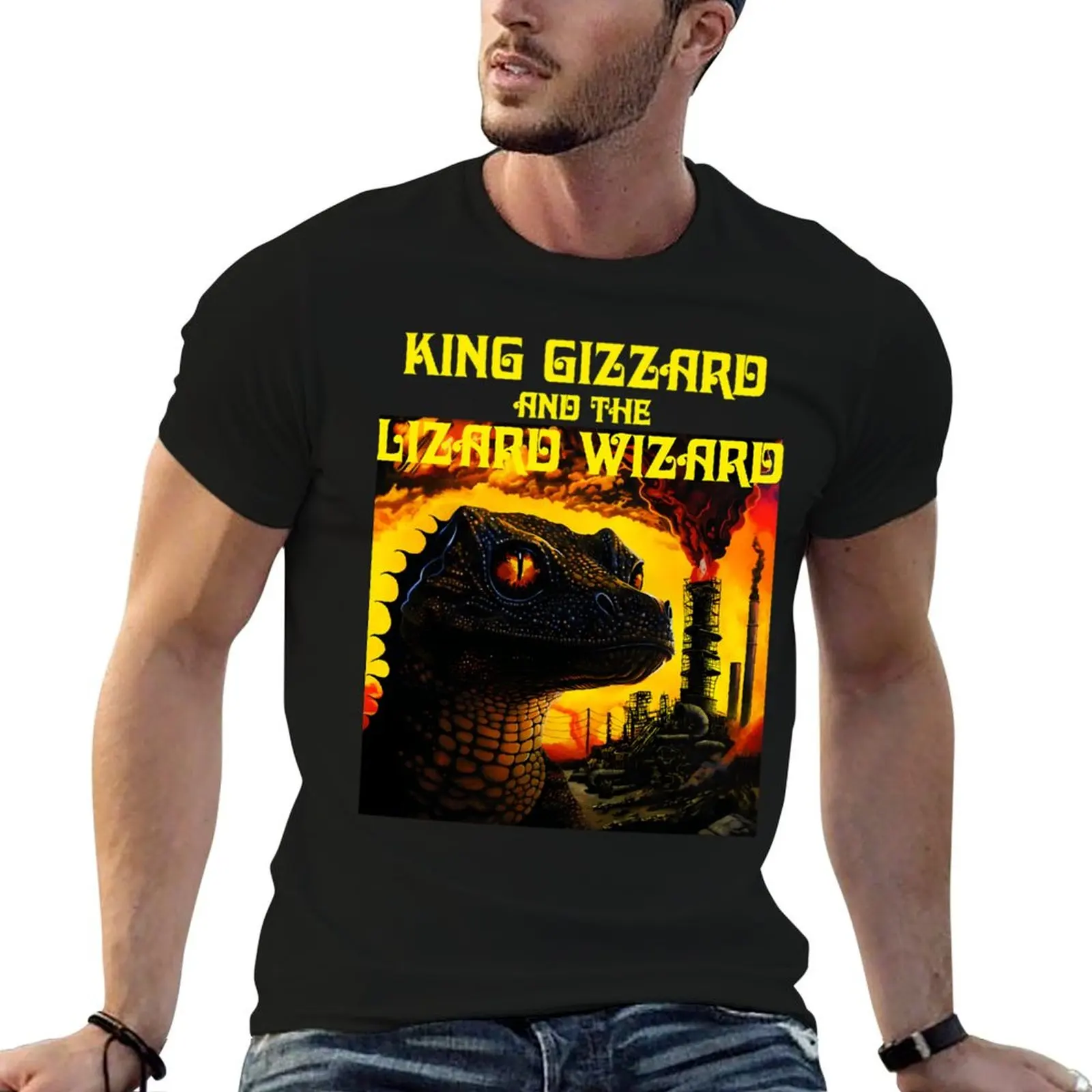 003 The Most Popular Of King Gizzard The Lizard Wizard T-Shirt Classic Crew Neck Cotton T-Shirt