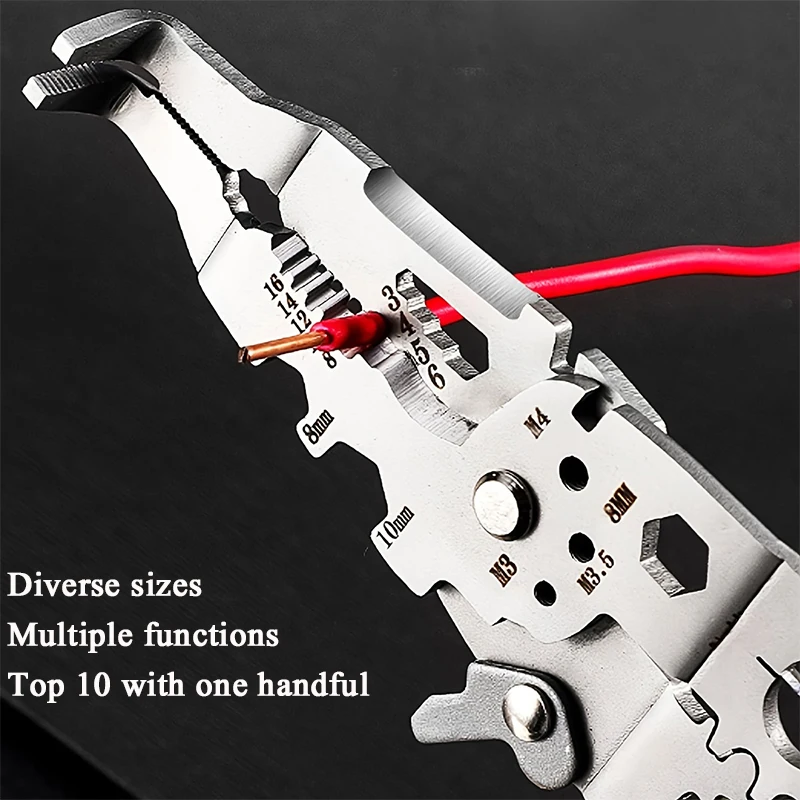 Multi Functional Wire Cutting Pliers Assist in Stripping Wires and Cables used for Maintenance Crimping Disassembly  Winding