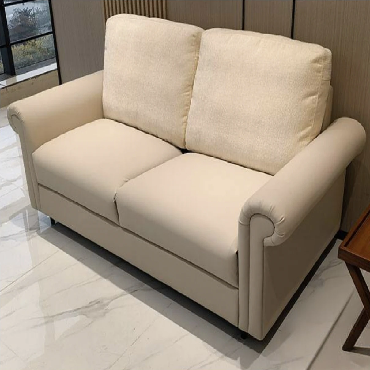 Modern Minimalist Home Furniture Customized Color Size Fabric Convertible Sleeper Folding Sofa Bed for Living Room Apartment