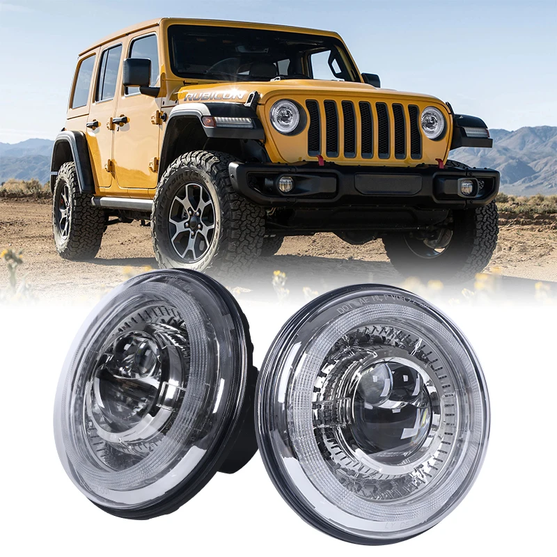 

2022 Newest Dragon Eyes 7 Inch Led Headlamp Plug and Play Car Car 7 Inch Headlight Ip67 4X4 Led Head Light for Jeep