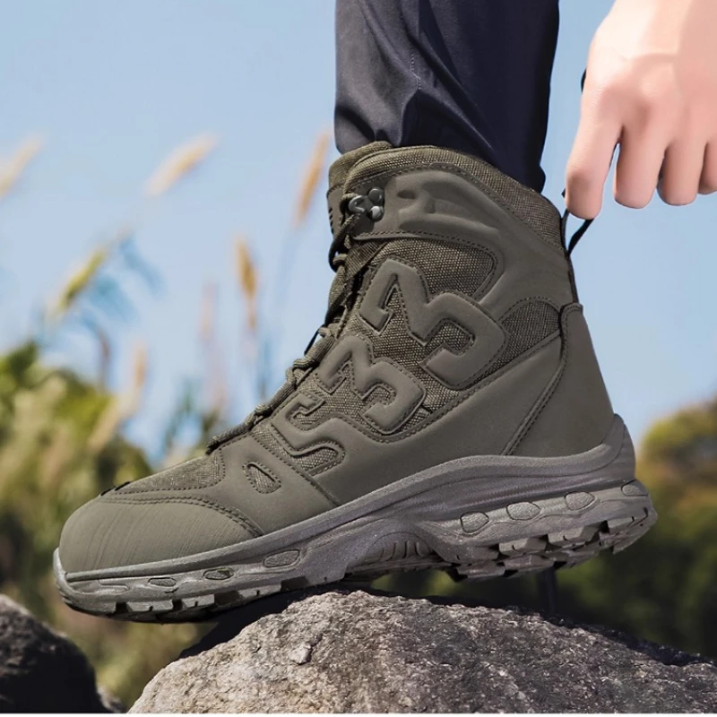 

New Thick-soled Heightening Men's Boots High-top Boots Boots Mountaineering Boots Trendy Locomotive Boots Short Boots