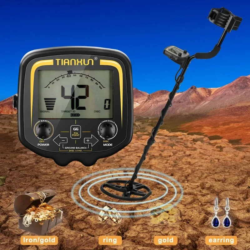 New TX-850 Gold Metal Detector High Performance Underground Treasure Hunter TX850 LCD Screen Display Super Stable Modes