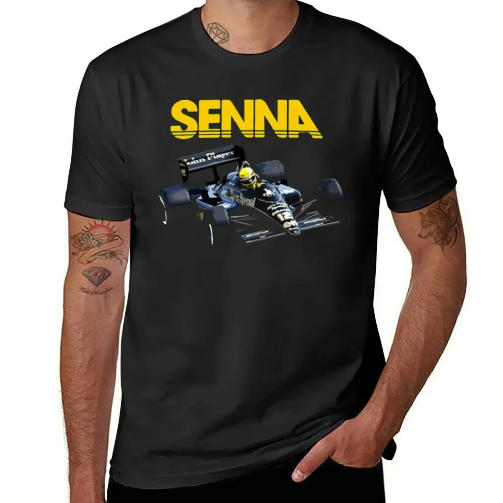 2024  Ayrton Senna F1 Race Raer 2 T-shirt Fresh Move T-shirts Graphic Cool Home Novelty USA Size